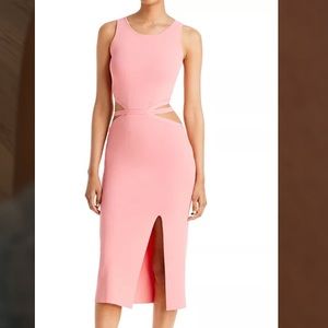 Lucy Paris cutout midi knit dress